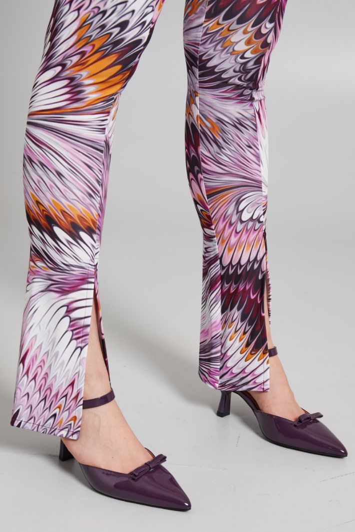 Printed jersey trousers Intrend - 4