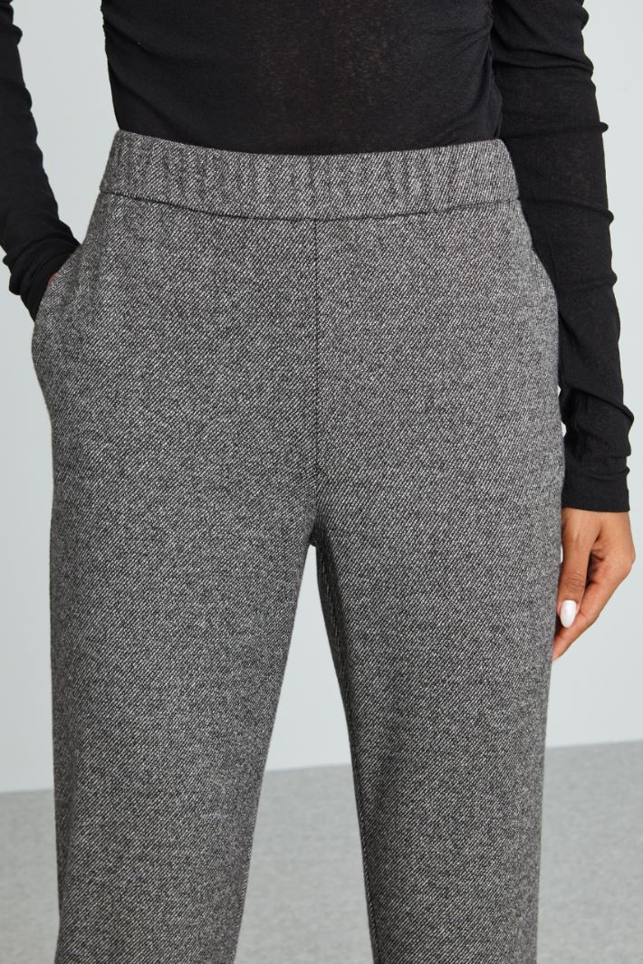 Carrot-fit jersey trousers Intrend - 4