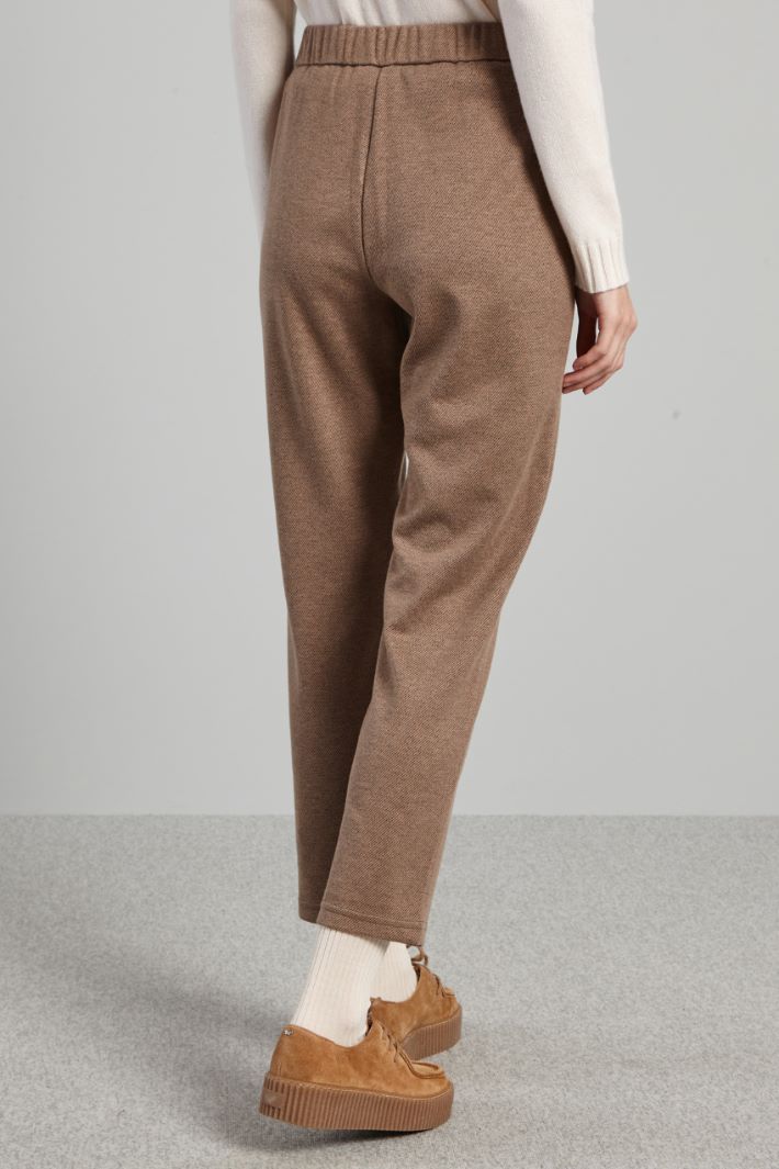 Carrot-fit jersey trousers Intrend - 2