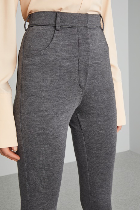 Pantaloni slim in jersey
