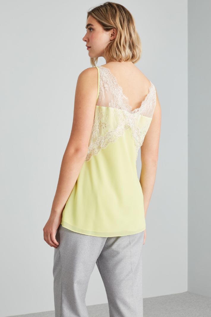 Georgette and lace top Intrend - 2