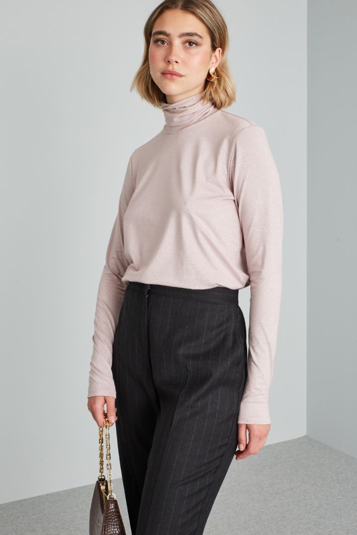 Lurex turtleneck sweater Intrend - 3