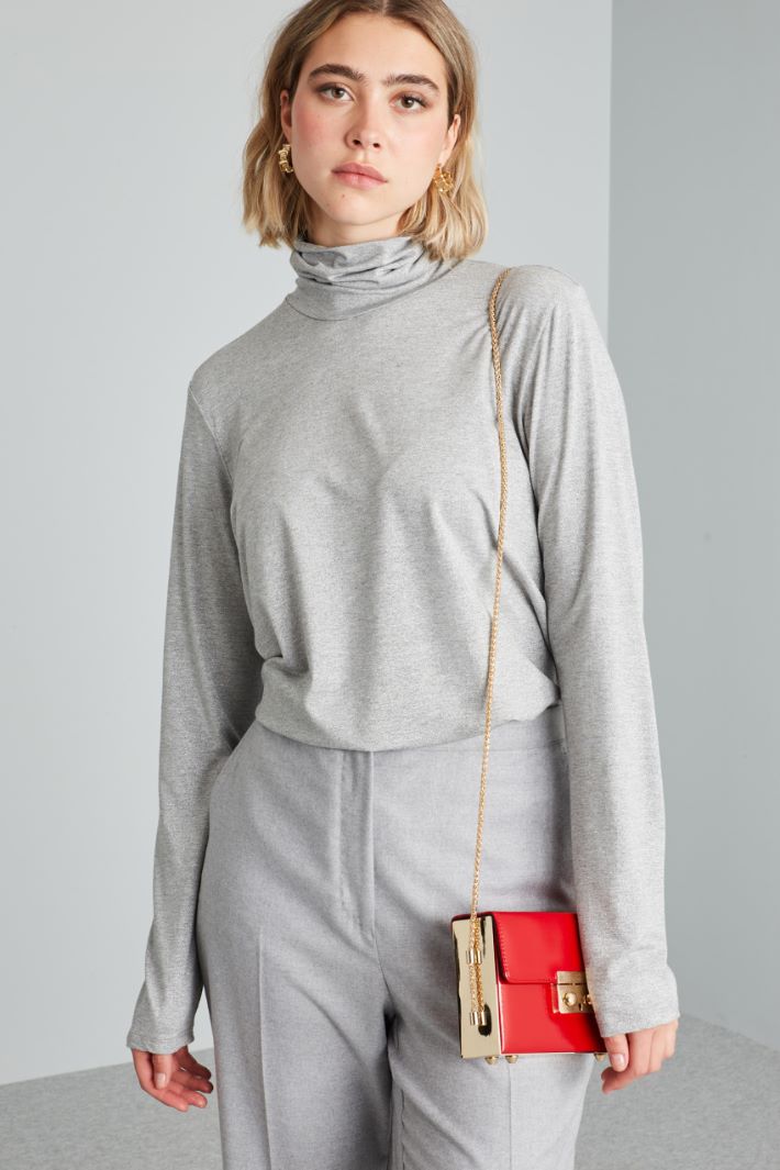 Lurex turtleneck sweater Intrend - 3