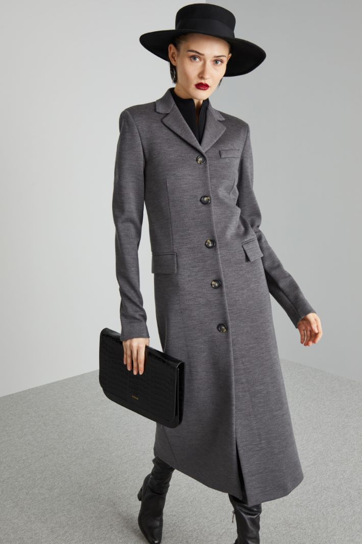 Wool jersey coat Intrend - 3