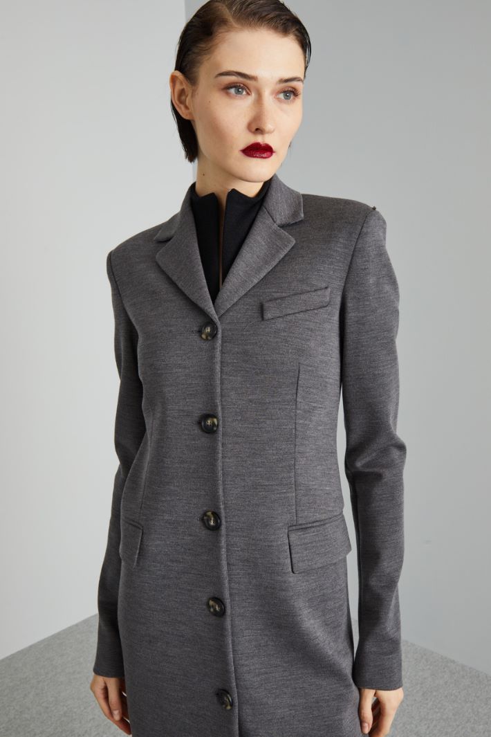 Wool jersey coat Intrend - 4