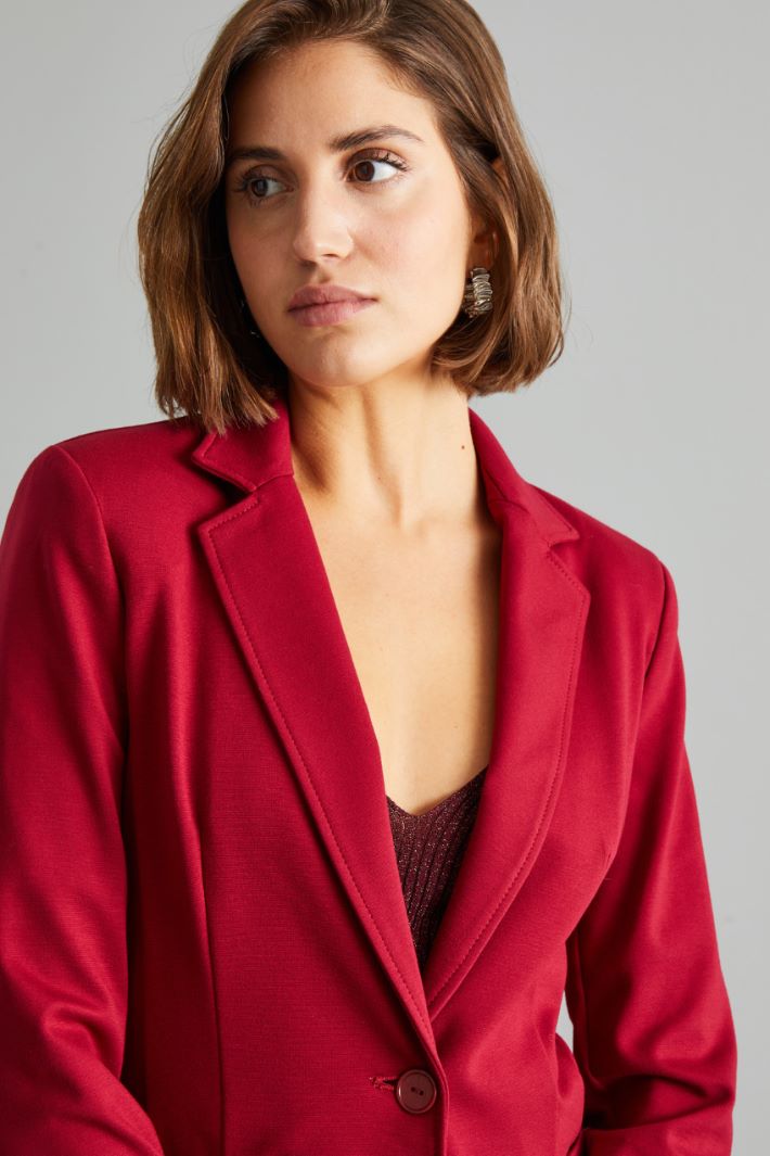 Slim-fit jersey blazer Intrend - 4