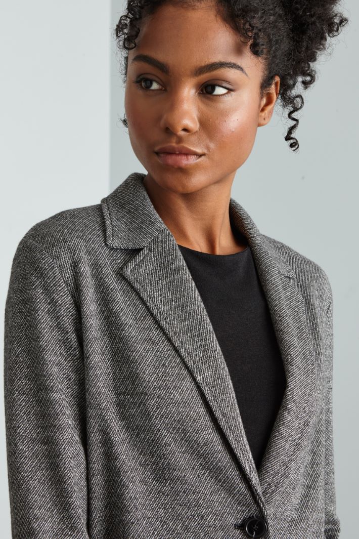 Blazer de punto de jacquard Intrend - 4