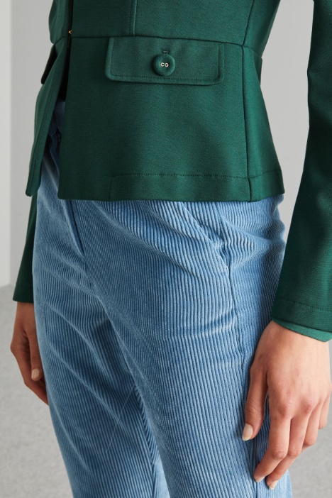 Giacca sfiancata in jersey