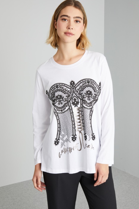 Printed jersey T-shirt Intrend