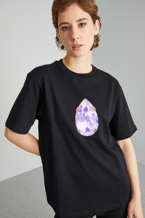 Loose-fit print T-shirt Intrend