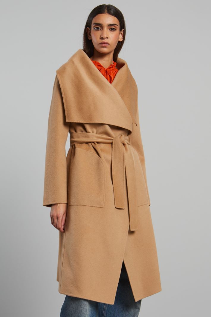 Coat with asymmetric collar Intrend - 3