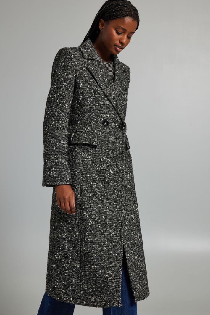 Wool tweed coat Intrend - 3