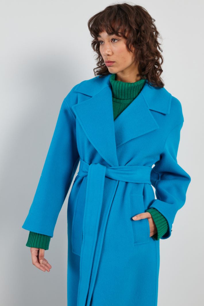 Long belted coat Intrend - 3