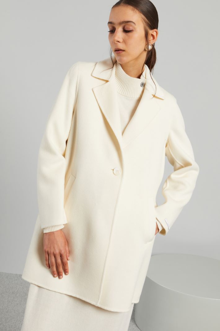 Wool coat with slit Intrend - 3