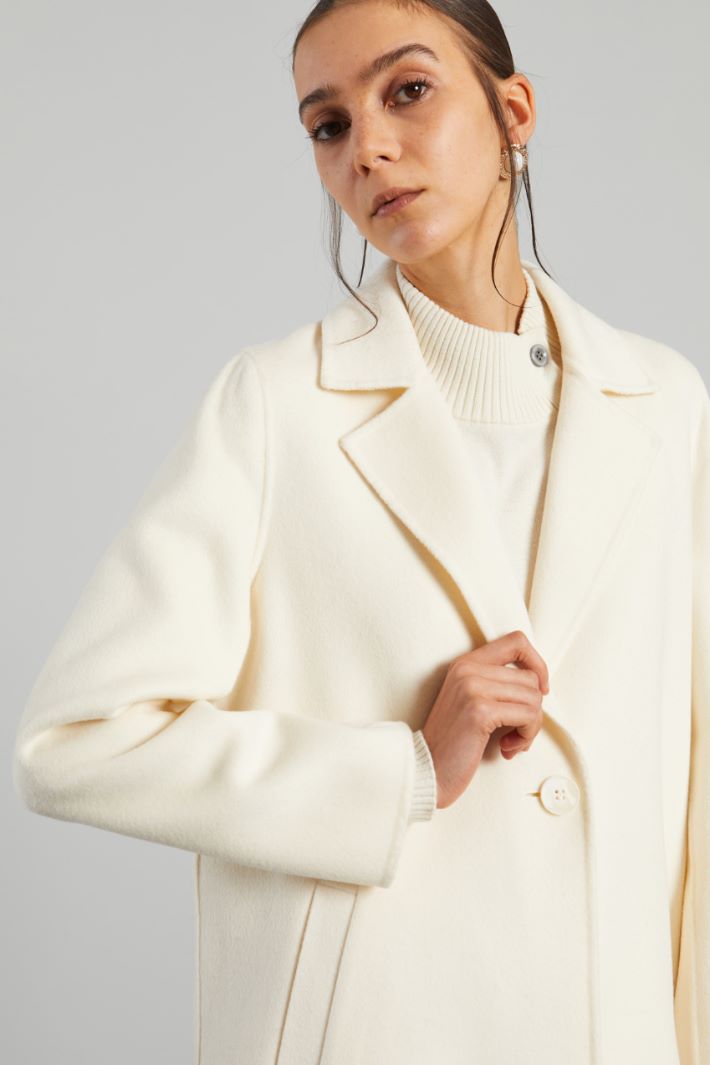 Wool coat with slit Intrend - 4