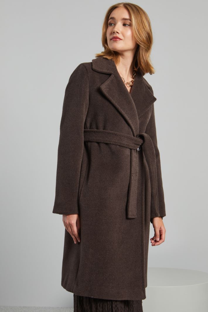 Topstitched coat Intrend - 3