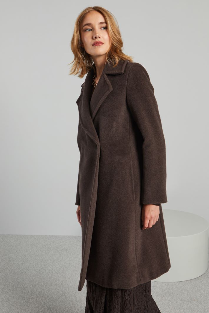 Topstitched coat Intrend - 4