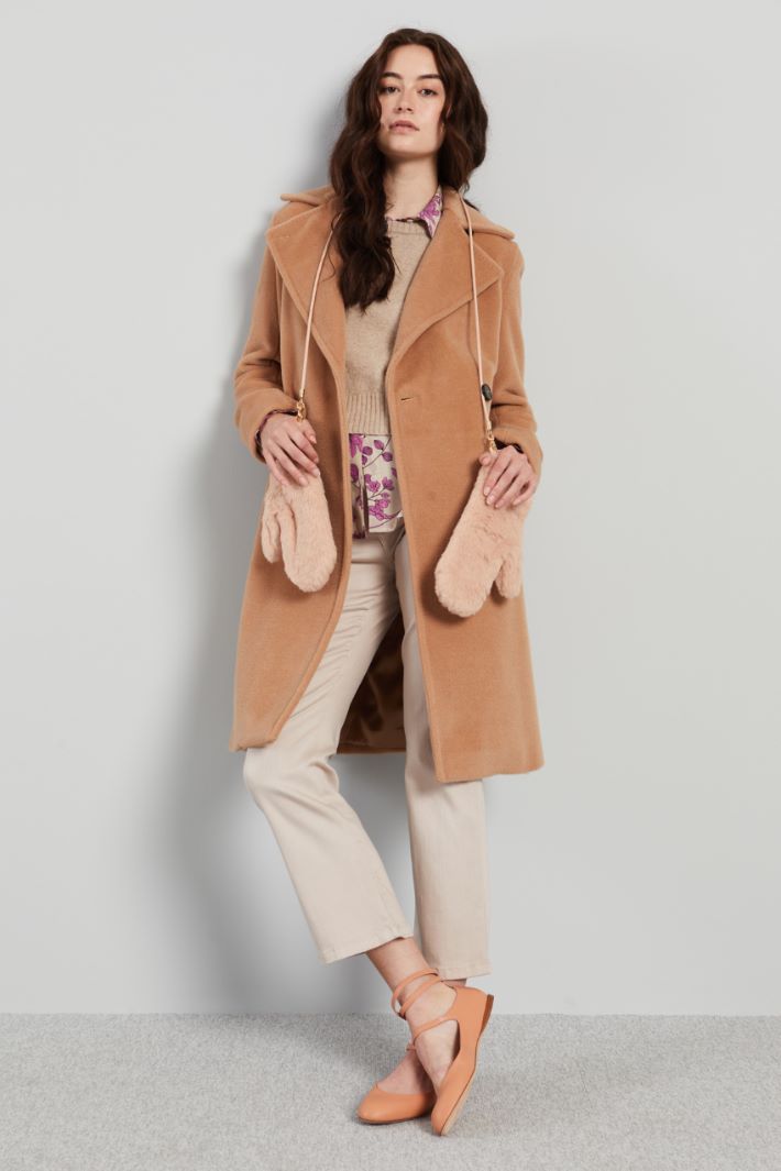 Topstitched coat Intrend - 3