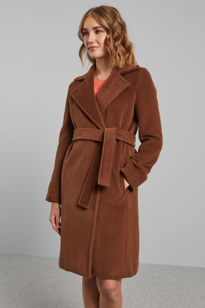 Topstitched coat Intrend - 3