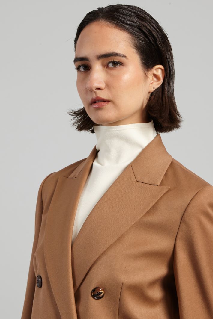 Double-breasted blazer with slit Intrend - 4