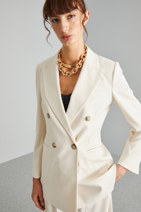 Blazer doppiopetto con spacco