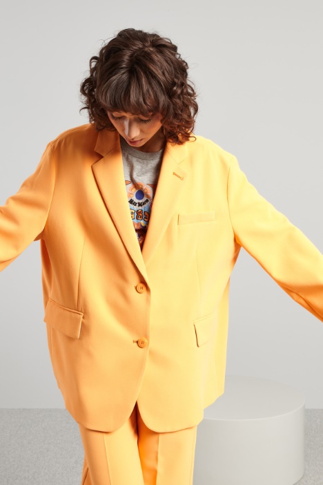 Blazer oversize de cady grueso