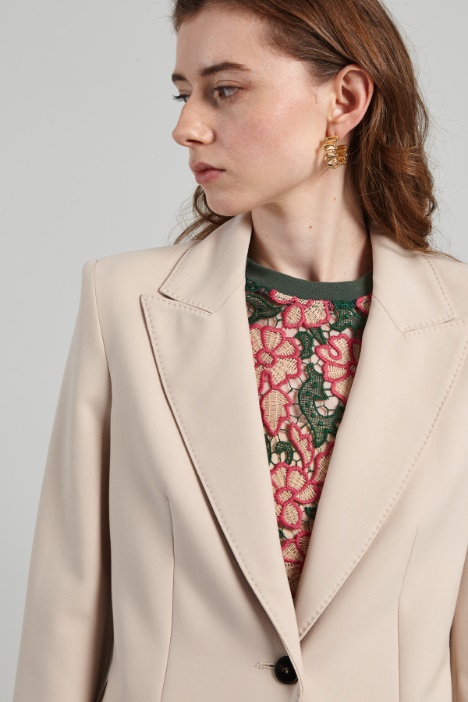 Blazer in saglia di lana