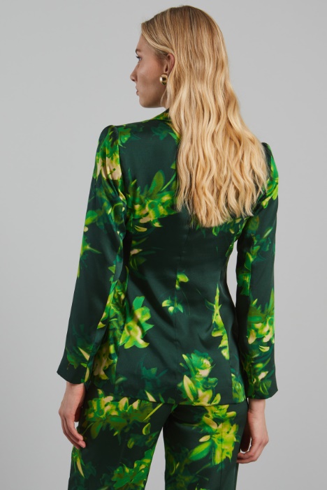 Blazer in twill a portafoglio