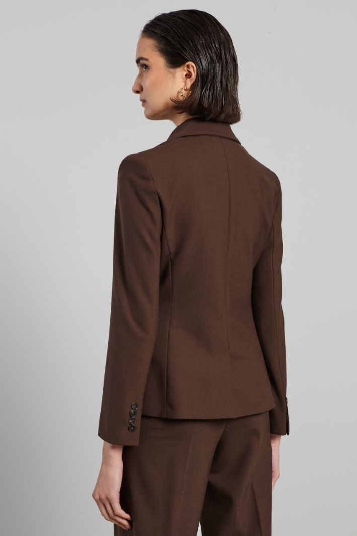 Double-breasted twill blazer Intrend - 2