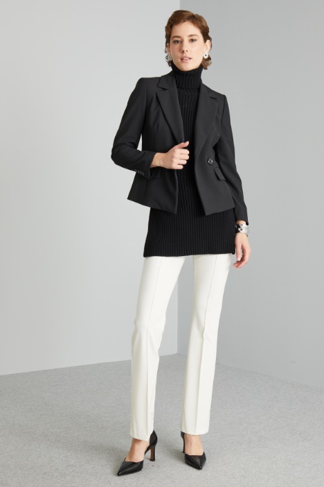 Double-breasted crepe blazer Intrend