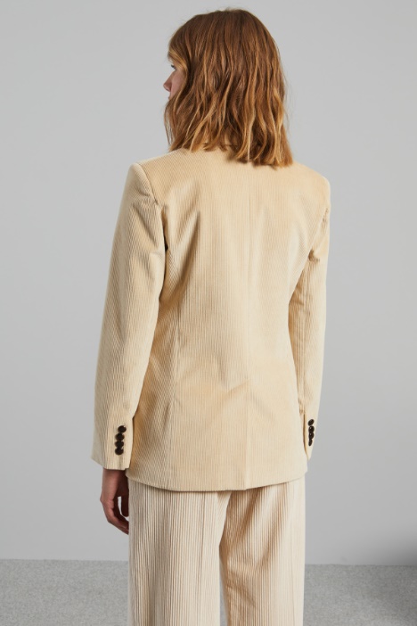 Blazer in velluto a coste