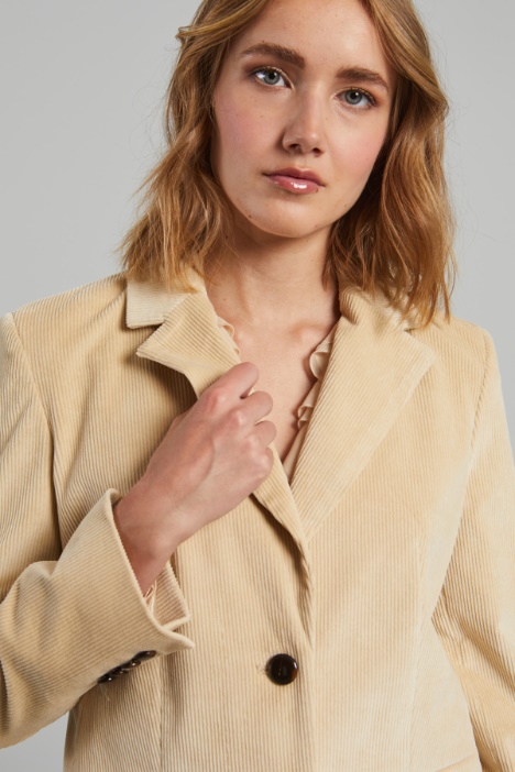 Blazer in velluto a coste