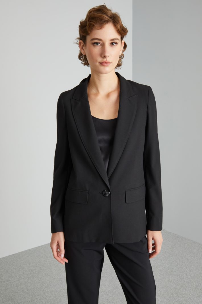 Top-stitched blazer Intrend - 3