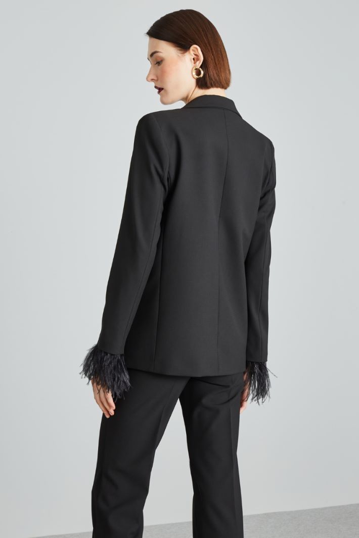 Feather-detail blazer Intrend - 2