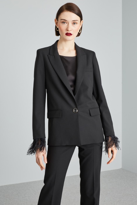 Feather-detail blazer Intrend