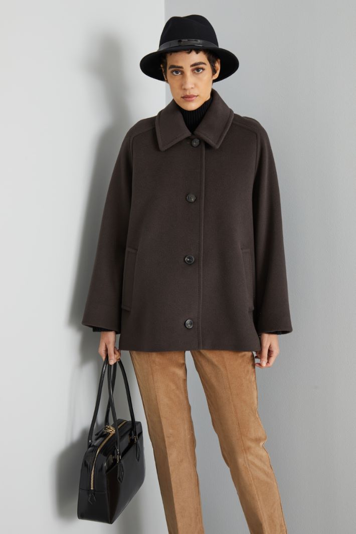 High neck pea coat Intrend - 3