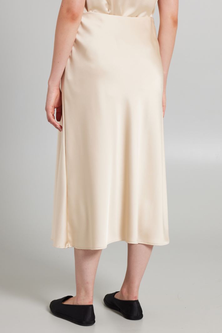 Satin midi skirt Intrend - 2