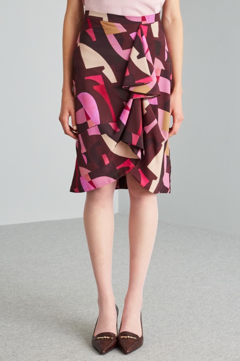 Gonna a tulipano con volant