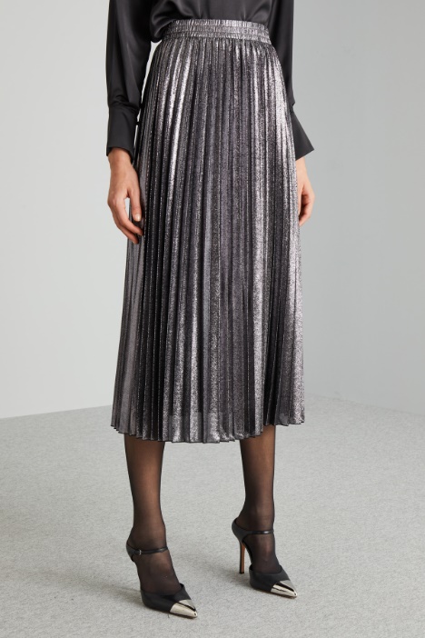 Gonna in georgette spalmata