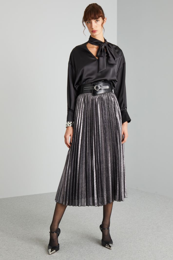 Coated georgette skirt Intrend