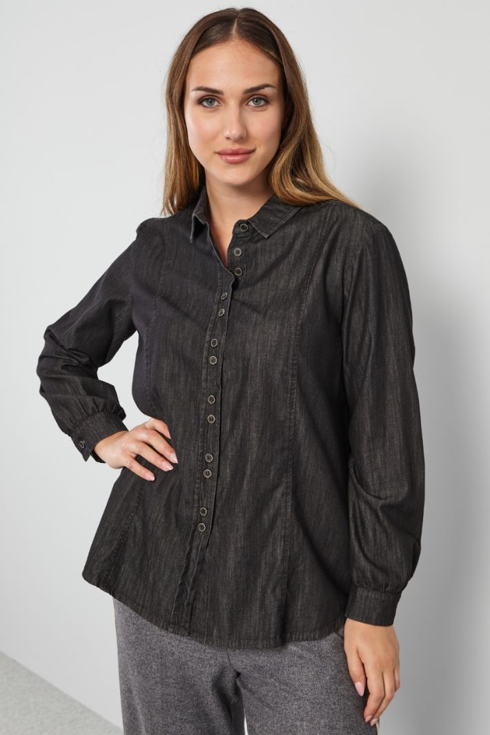 Camicia in denim leggero Intrend - 3