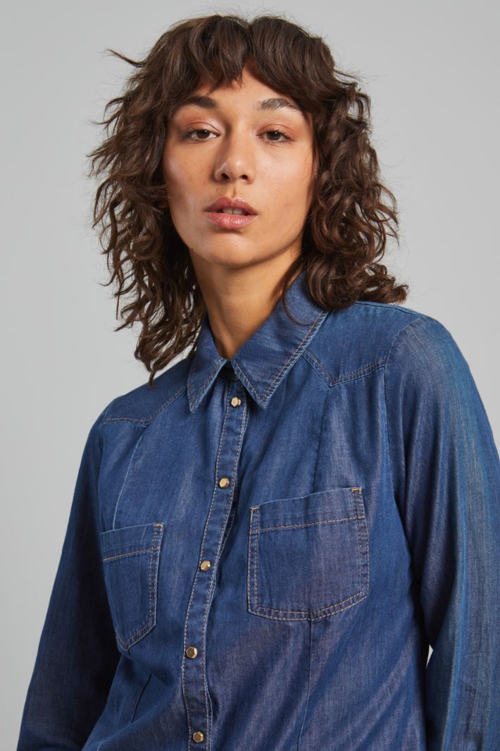 Lightweight denim shirt Intrend - 4