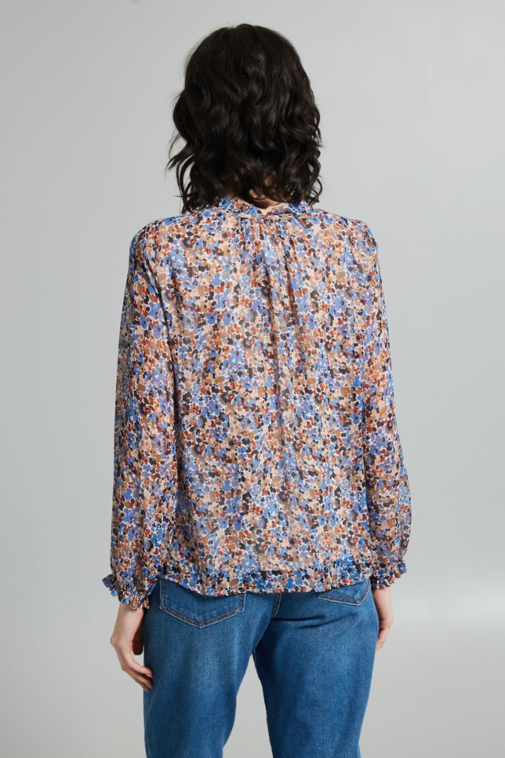 Printed crepon blouse Intrend - 2