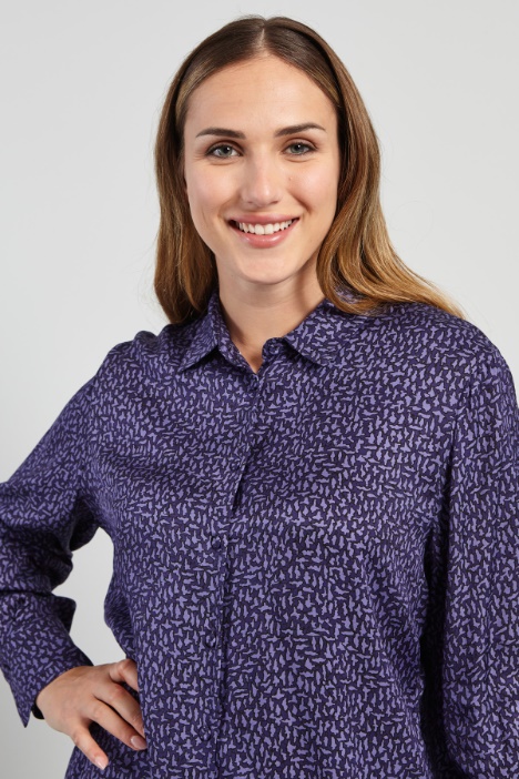 Camisa de sarga estampada