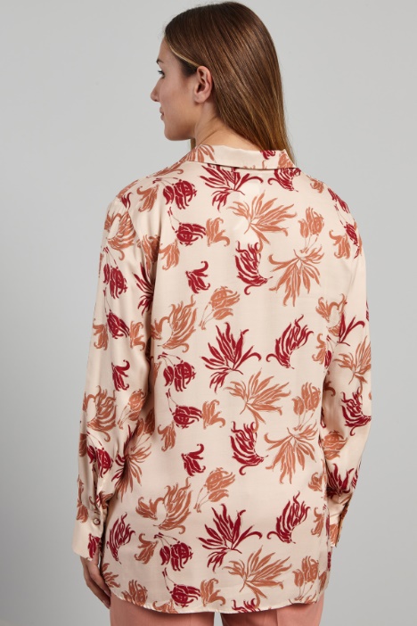 Camicia in twill stampato