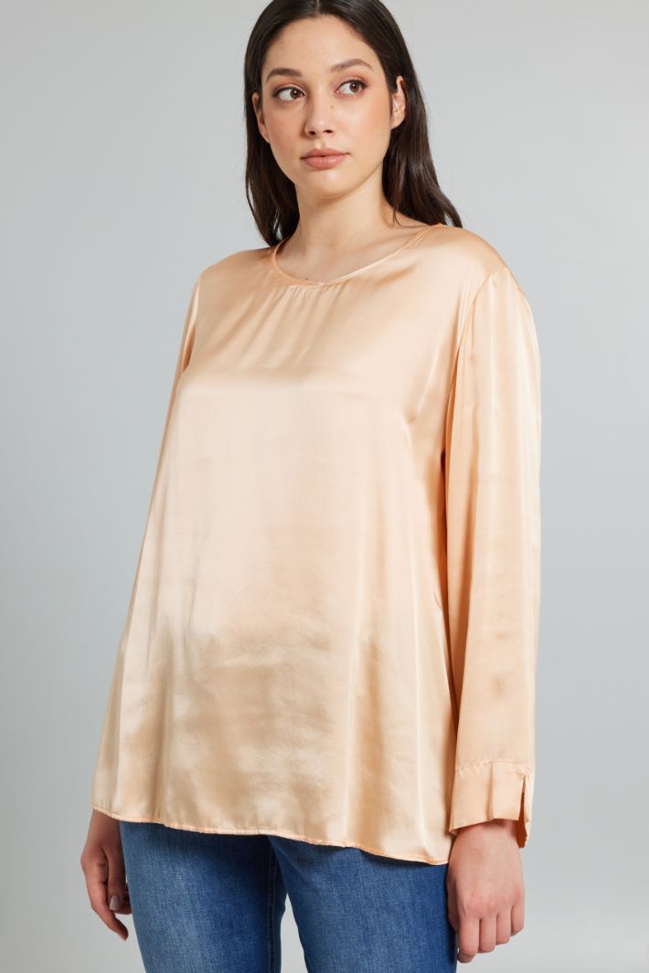 Washed silk blouse Intrend - 3