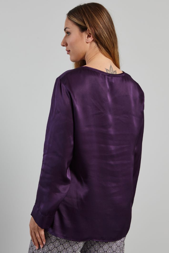 Washed silk blouse Intrend - 2