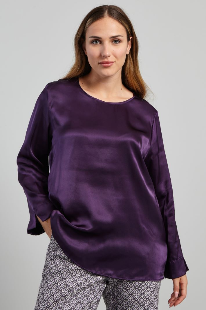 Washed silk blouse Intrend - 3