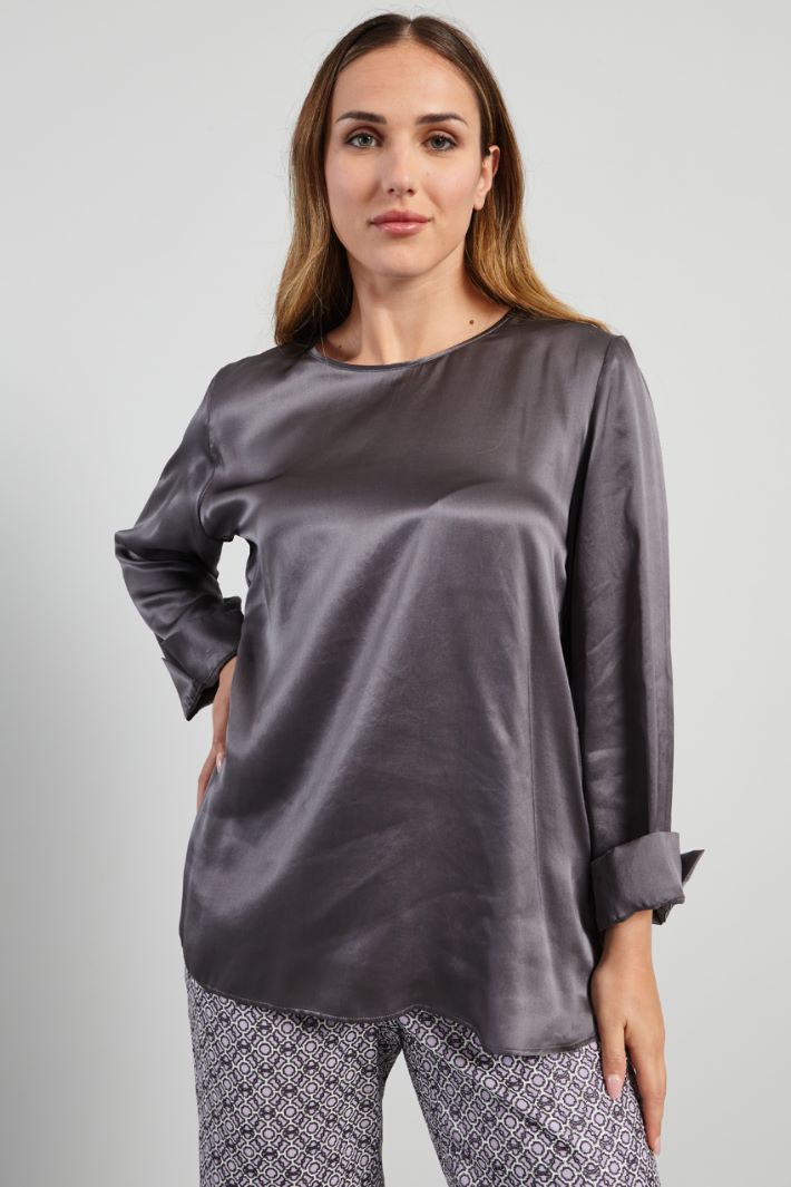 Washed silk blouse Intrend - 3