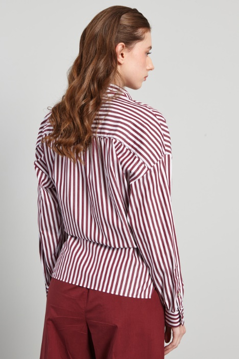 Camicia a portafoglio in popeline